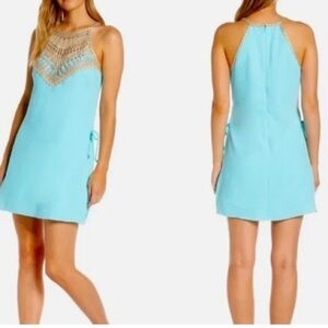 Lilly Pulitzer Pearl Gold Crochet Detail Dress